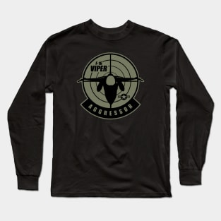 F-16 Aggressor Patch Long Sleeve T-Shirt